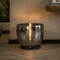 Kalfort Tafellampen|Vloerlampen|Masuka 1-lichts Vloerlamp Smoke L 41cm
