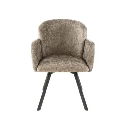 Kalfort Eetkamerstoelen|Matthijs Eetkamerstoel draaibaar Hoven champagne