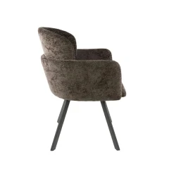 Kalfort Eetkamerstoelen|Matthijs Eetkamerstoel draaibaar Hoven taupe