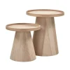 WOOOD Bijzettafels|Maud Bijzettafel Conisch rond MDF Naturel 39cm