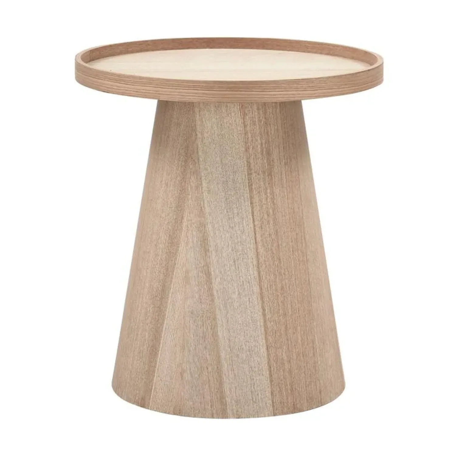 WOOOD Bijzettafels|Maud Bijzettafel Conisch rond MDF Naturel 45cm