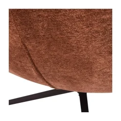 WOOOD Fauteuils|Maudi Draaifauteuil Chenille Bruin
