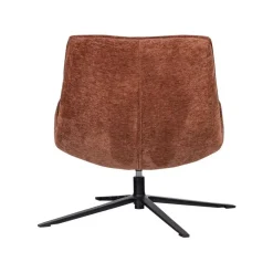 WOOOD Fauteuils|Maudi Draaifauteuil Chenille Bruin