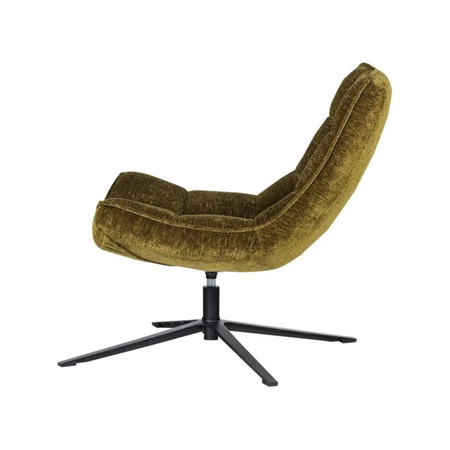 WOOOD Fauteuils|Maudi Draaifauteuil Chenille Groen