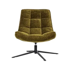 WOOOD Fauteuils|Maudi Draaifauteuil Chenille Groen