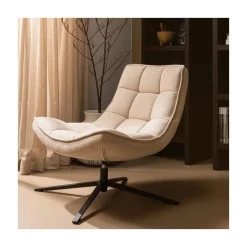 WOOOD Fauteuils|Maudi Draaifauteuil Naturel