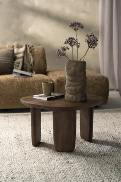 Eleonora Salontafels|Maud Salontafel Naturel mangohout 65cm