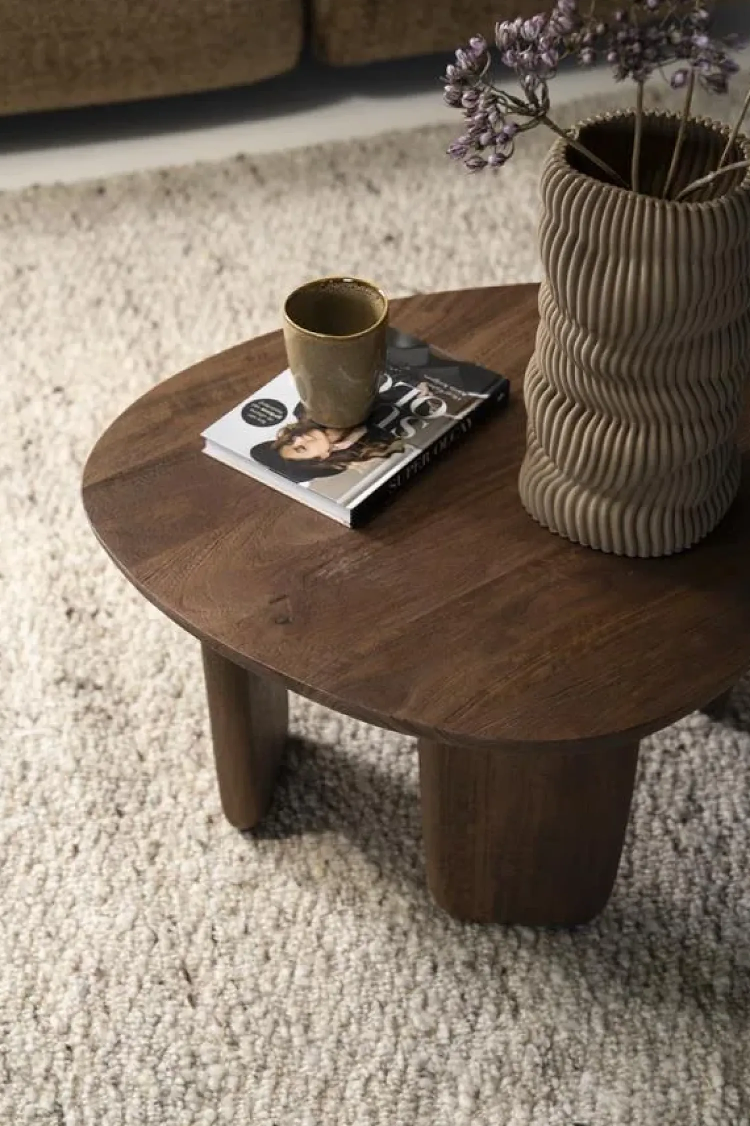 Eleonora Salontafels|Maud Salontafel Naturel mangohout 65cm
