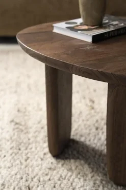 Eleonora Salontafels|Maud Salontafel Naturel mangohout 65cm