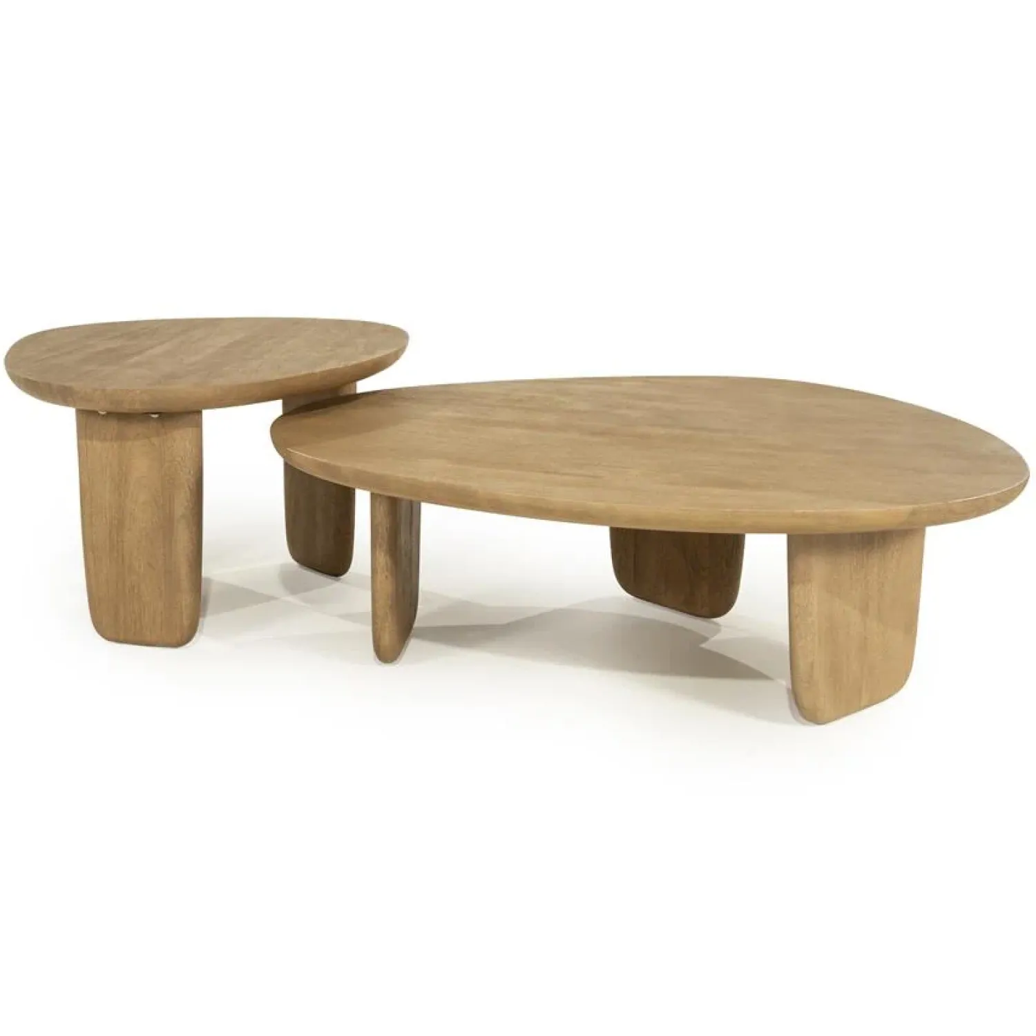 Eleonora Salontafels|Maud Salontafel Naturel mangohout 100cm