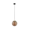 Steinmex Hanglampen|Glazen Hanglamp|Maya 1-lichts Hanglamp 25cm Amber
