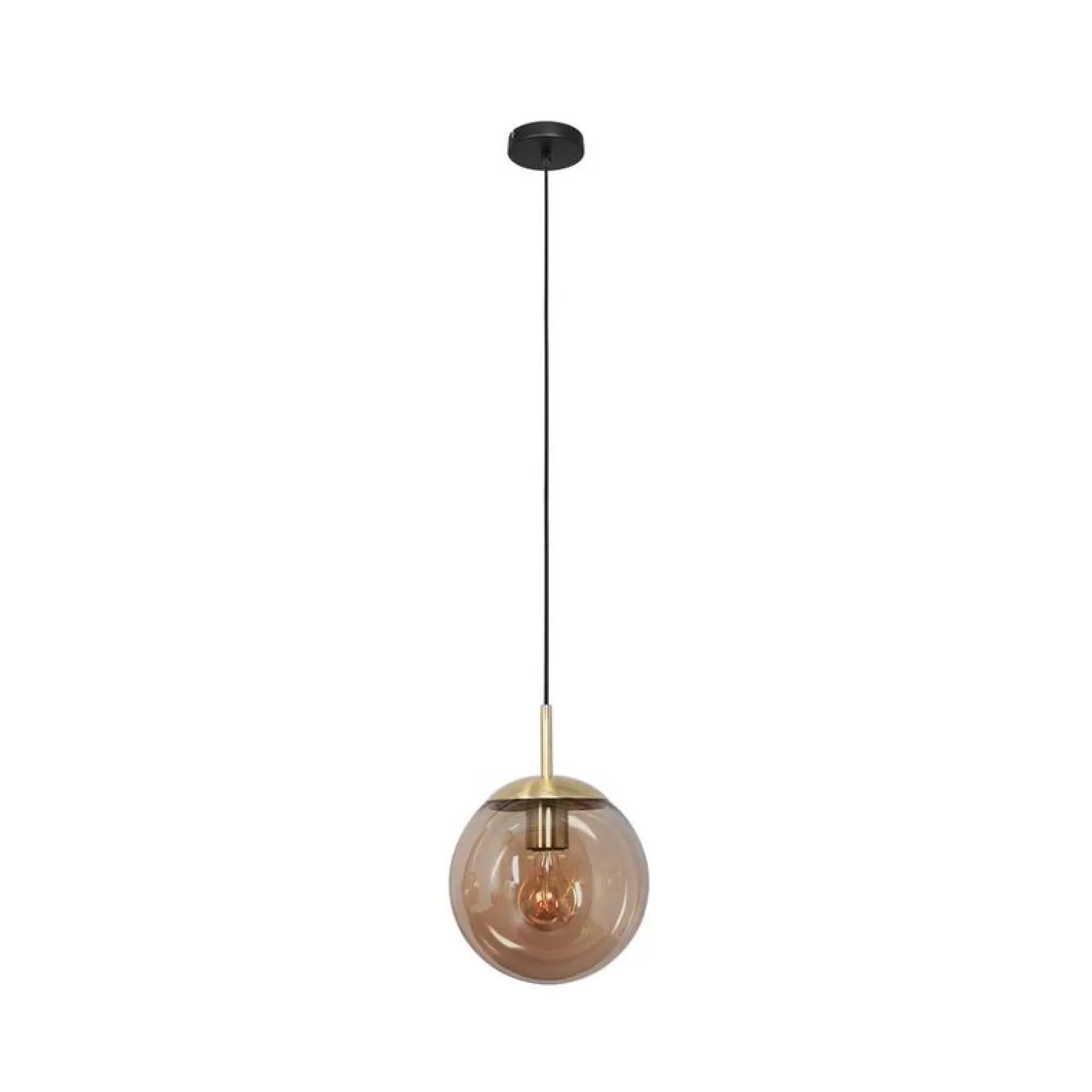 Steinmex Hanglampen|Glazen Hanglamp|Maya 1-lichts Hanglamp 25cm Amber