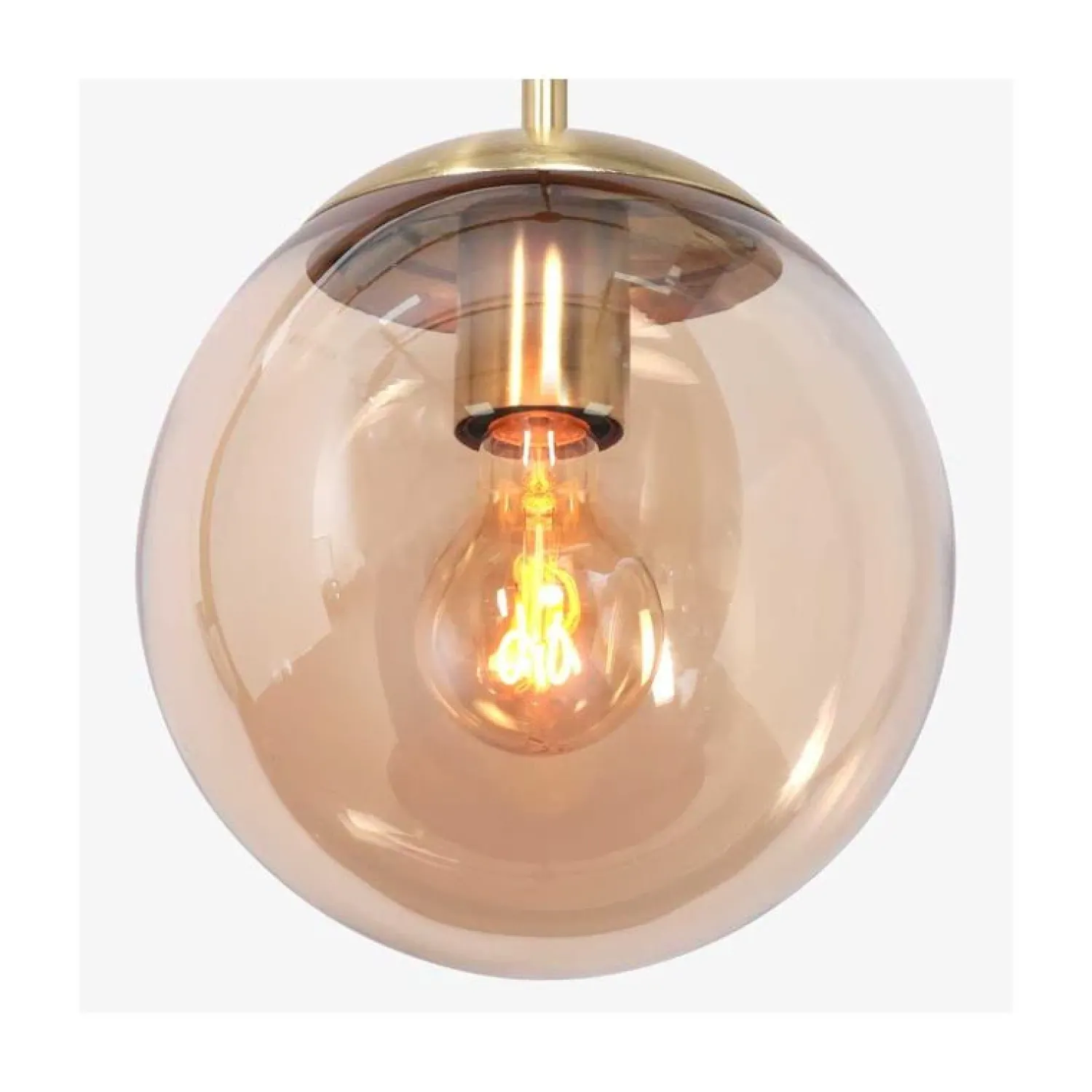 Steinmex Hanglampen|Glazen Hanglamp|Maya 1-lichts Hanglamp 25cm Amber