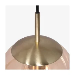 Steinmex Hanglampen|Glazen Hanglamp|Maya 1-lichts Hanglamp 30cm Amber