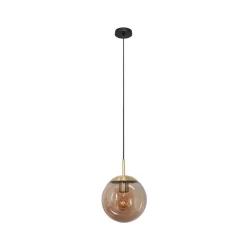 Steinmex Hanglampen|Glazen Hanglamp|Maya 1-lichts Hanglamp 30cm Amber