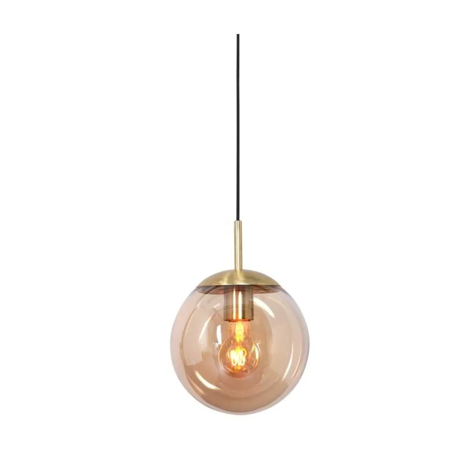 Steinmex Hanglampen|Glazen Hanglamp|Maya 1-lichts Hanglamp 20cm Amber
