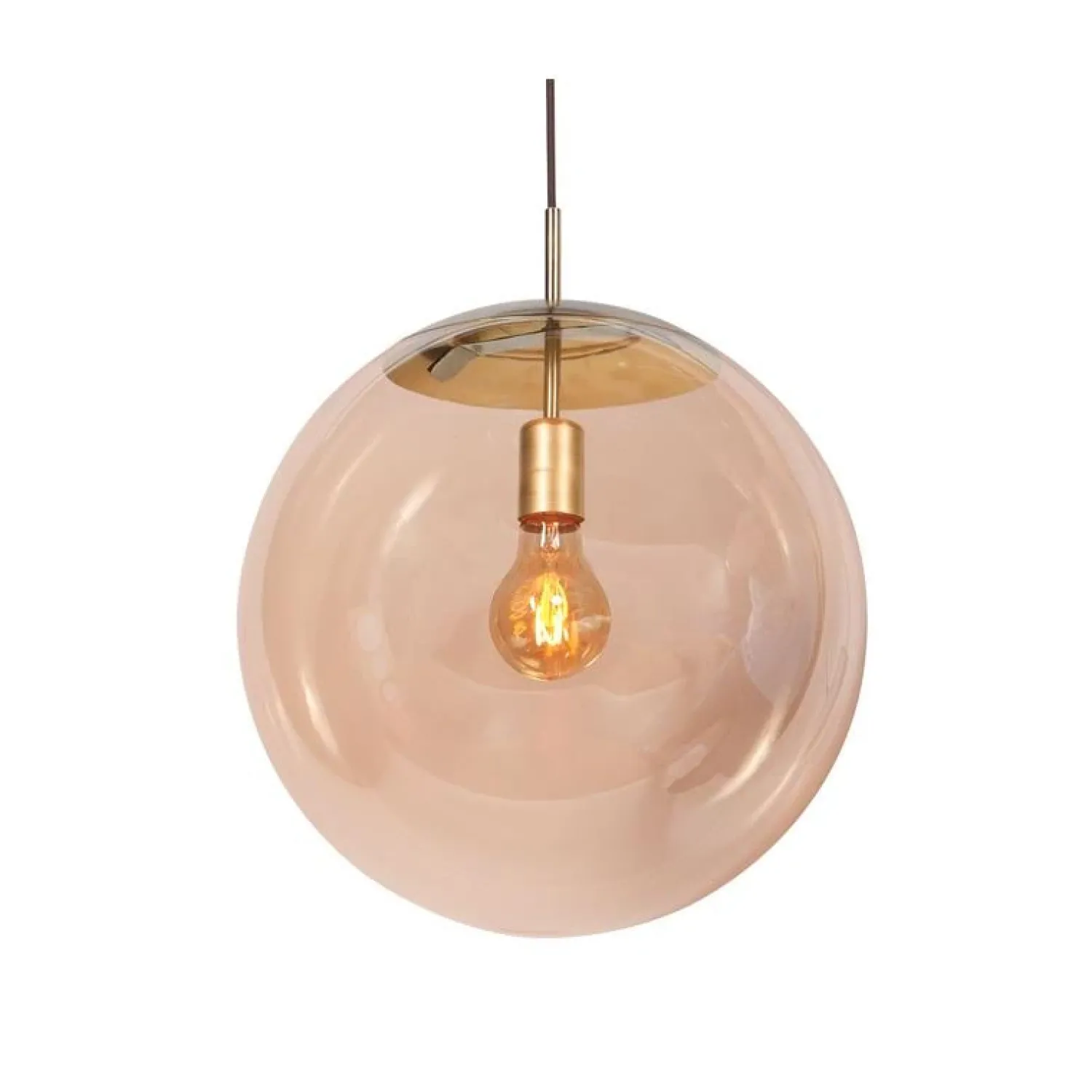Steinmex Hanglampen|Glazen Hanglamp|Maya 1-lichts Hanglamp 40cm Amber