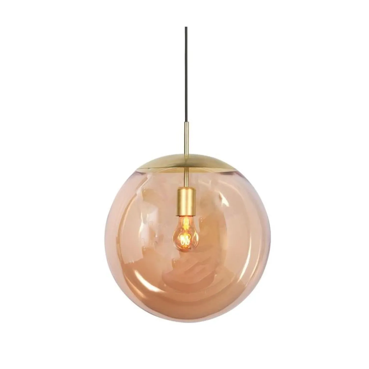 Steinmex Hanglampen|Glazen Hanglamp|Maya 1-lichts Hanglamp 40cm Amber