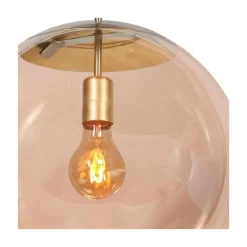 Steinmex Hanglampen|Glazen Hanglamp|Maya 1-lichts Hanglamp 40cm Amber