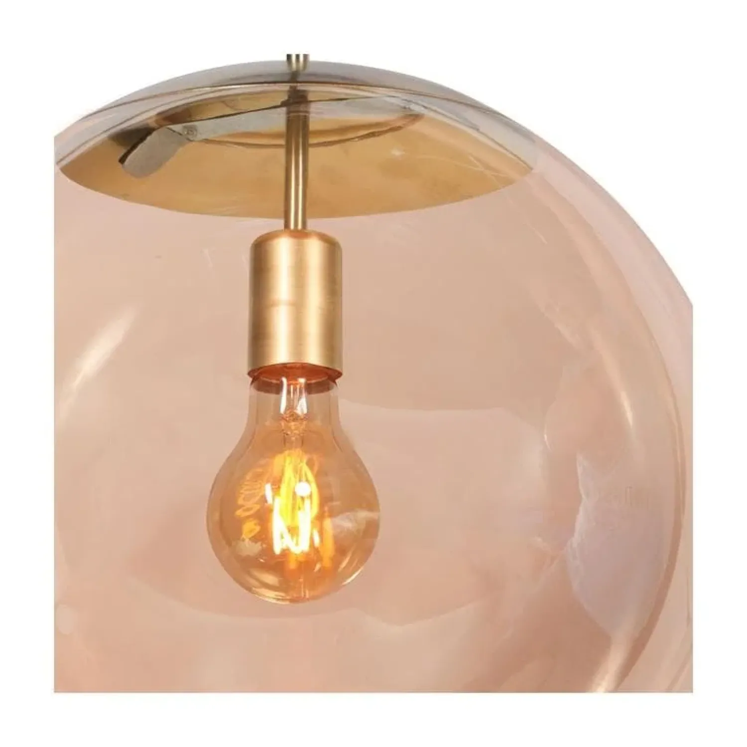 Steinmex Hanglampen|Glazen Hanglamp|Maya 1-lichts Hanglamp 40cm Amber