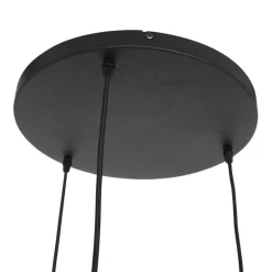 Steinmex Hanglampen|Glazen Hanglamp|Maya 3-lichts Hanglamp Getrapt Smoke