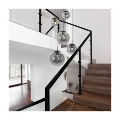 Steinmex Hanglampen|Glazen Hanglamp|Maya 5-lichts Hanglamp Getrapt Smoke