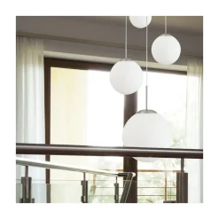Steinmex Hanglampen|Glazen Hanglamp|Maya 5-lichts Hanglamp Getrapt Opaal wit