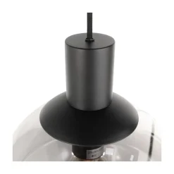 Steinmex Hanglampen|Glazen Hanglamp|Maya 3+2 lichts Hanglamp Getrapt Smoke
