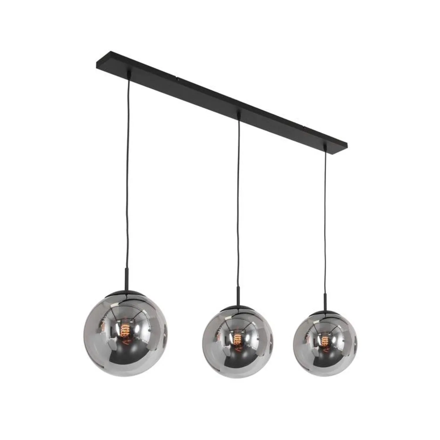Steinmex Hanglampen|Glazen Hanglamp|Maya 3-lichts Hanglamp Smoke