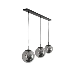 Steinmex Hanglampen|Glazen Hanglamp|Maya 3-lichts Hanglamp Smoke