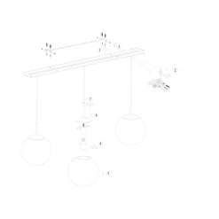 Steinmex Hanglampen|Glazen Hanglamp|Maya 3-lichts Hanglamp Smoke