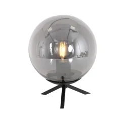 Steinmex Tafellampen|Maya 1-lichts Tafellamp 20cm Smoke