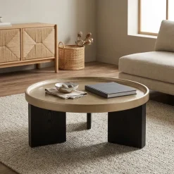 Eleonora Salontafels|Mayson Salontafel beige 90 cm