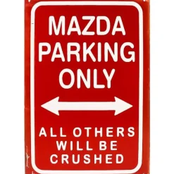 Cavetown Metalen Borden|Mazda Parking only - metalen bord