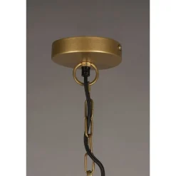 Dutchbone Hanglampen|Meezan 1-lichts Hanglamp Goud 50cm