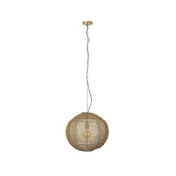 Dutchbone Hanglampen|Meezan 1-lichts Hanglamp Goud 50cm