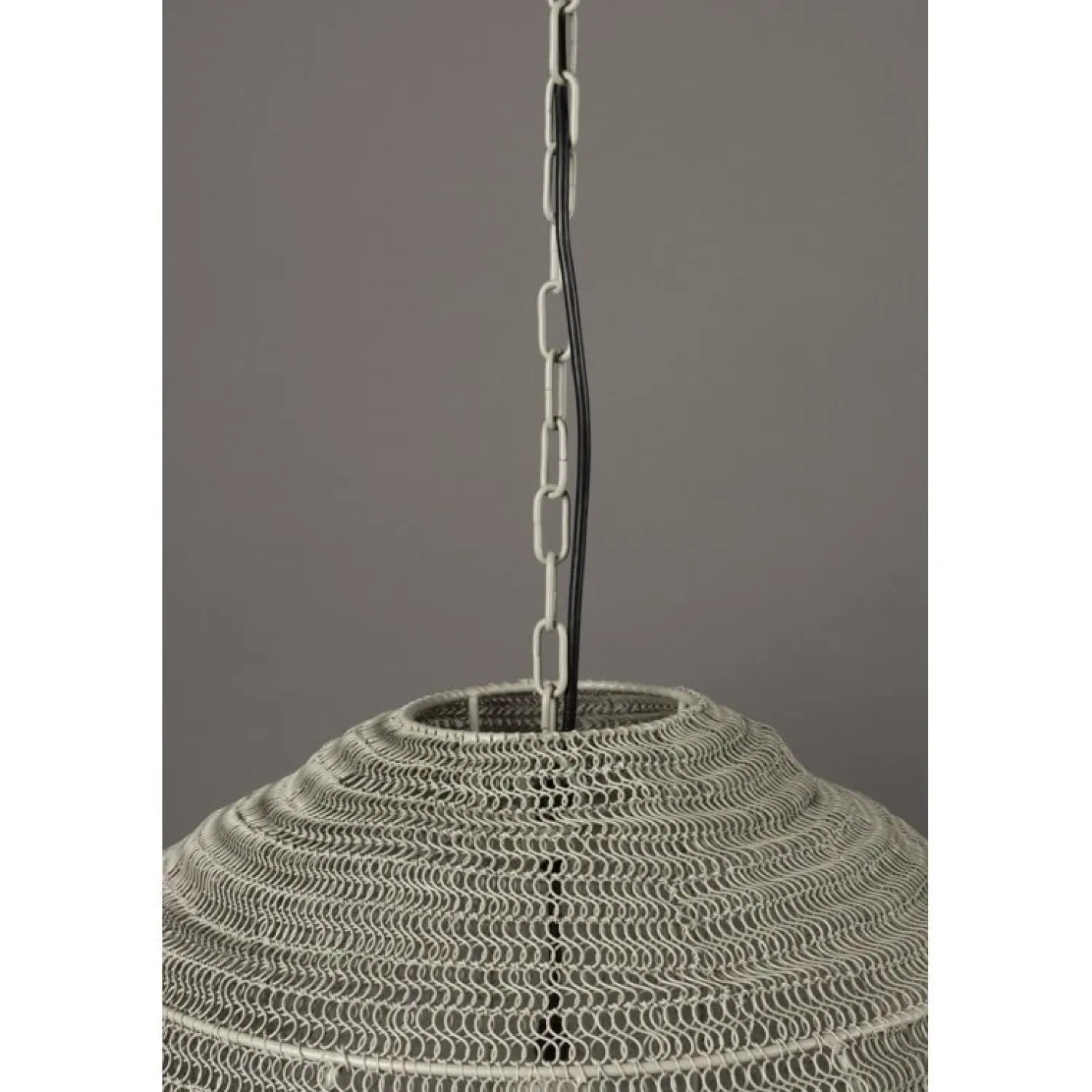 Dutchbone Hanglampen|Meezan 1-lichts Hanglamp Grijs 50cm