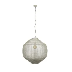 Dutchbone Hanglampen|Meezan 1-lichts Hanglamp Grijs 70cm