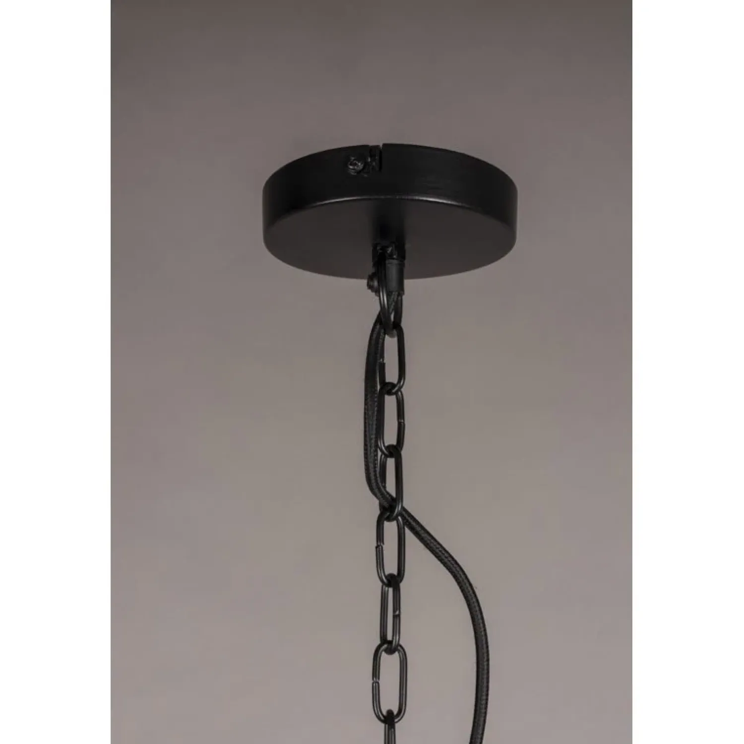 Dutchbone Hanglampen|Meezan 1-lichts Hanglamp Zwart 70cm