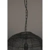 Dutchbone Hanglampen|Meezan 1-lichts Hanglamp Zwart 50cm