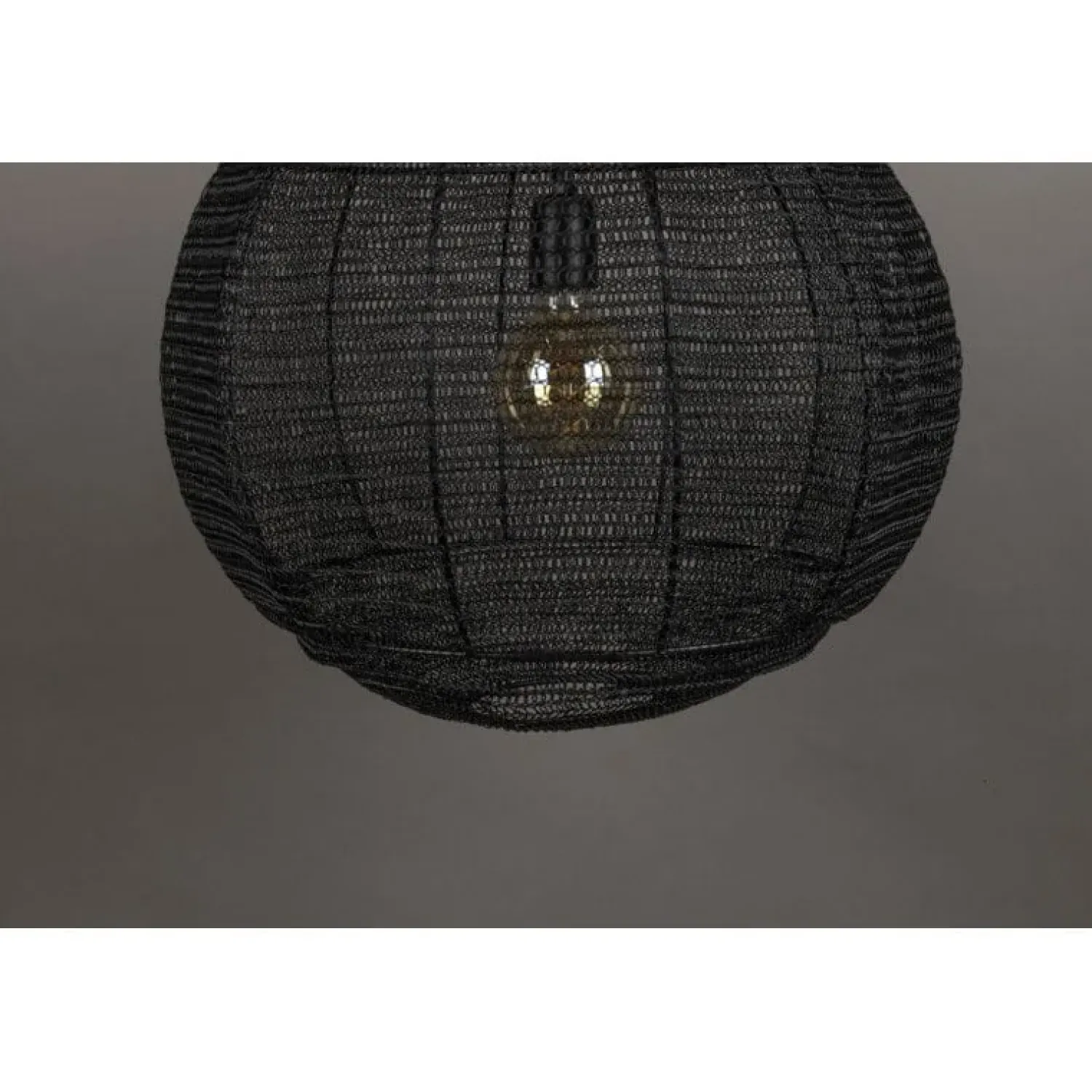Dutchbone Hanglampen|Meezan 1-lichts Hanglamp Zwart 50cm