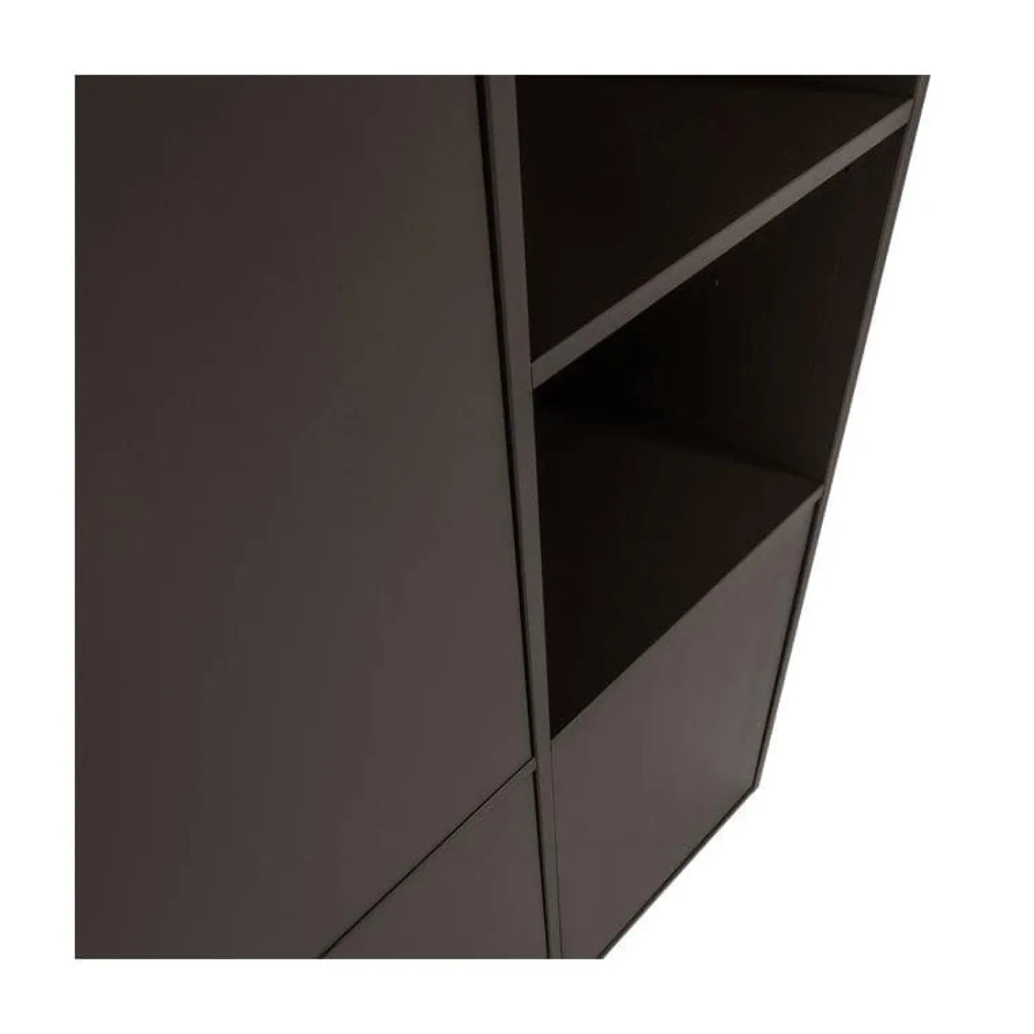 WOOOD Wandkasten|Industriele Kasten|Meggy Wandkast Links Grenen Middenbruin 108cm