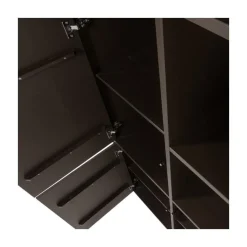 WOOOD Wandkasten|Industriele Kasten|Meggy Wandkast Links Grenen Middenbruin 108cm