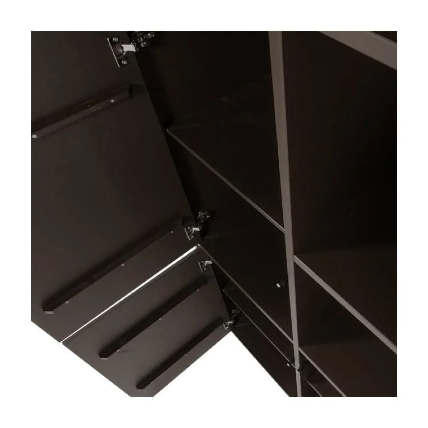 WOOOD Wandkasten|Industriele Kasten|Meggy Wandkast Links Grenen Middenbruin 108cm