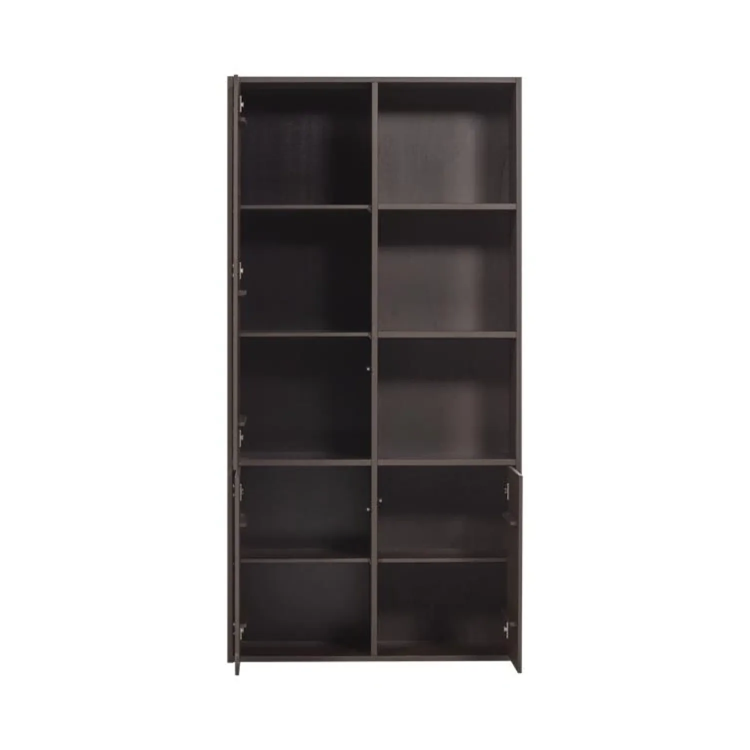 WOOOD Wandkasten|Industriele Kasten|Meggy Wandkast Links Grenen Middenbruin 108cm
