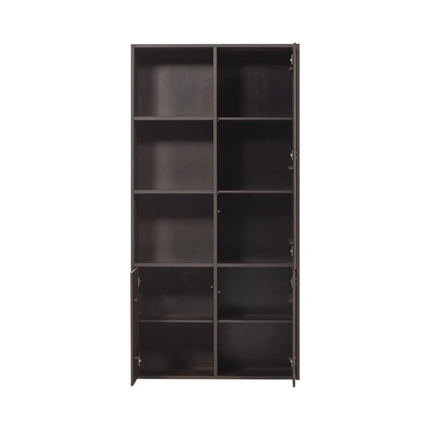 WOOOD Wandkasten|Industriele Kasten|Meggy Wandkast Rechts Grenen Middenbruin 108cm