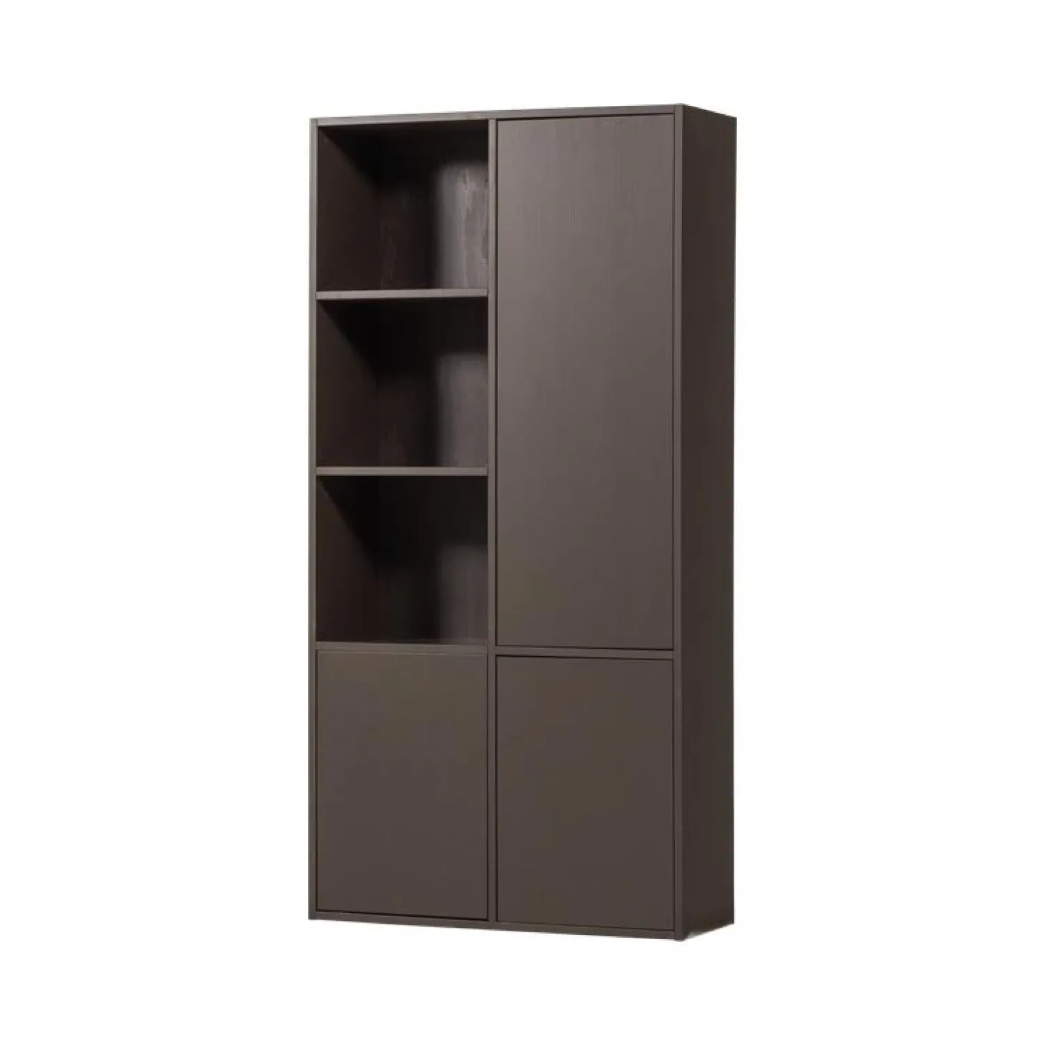 WOOOD Wandkasten|Industriele Kasten|Meggy Wandkast Rechts Grenen Middenbruin 108cm