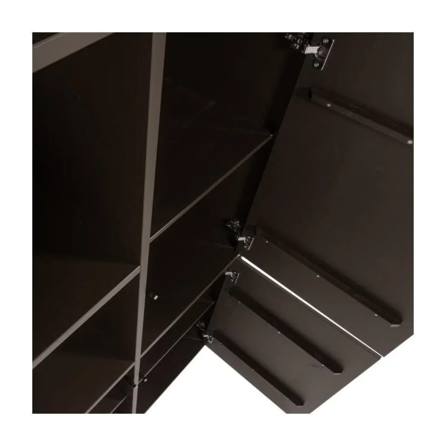 WOOOD Wandkasten|Industriele Kasten|Meggy Wandkast Rechts Grenen Middenbruin 108cm