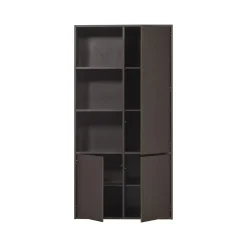 WOOOD Wandkasten|Industriele Kasten|Meggy Wandkast Rechts Grenen Middenbruin 108cm