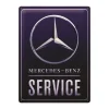 Metal Signs Metalen Borden|Mercedes Service blauw - metalen bord